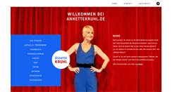 Desktop Screenshot of annettekruhl.de